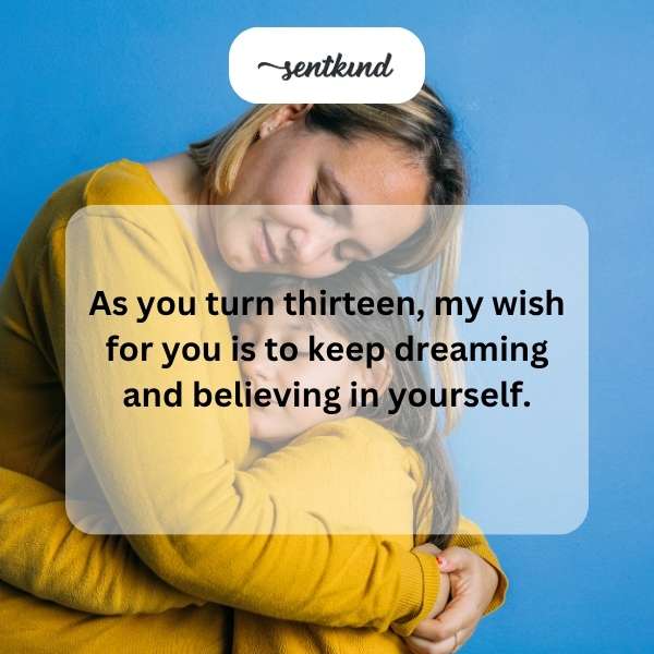 Celebrating my daughter's entry into her teen years with heartfelt love.