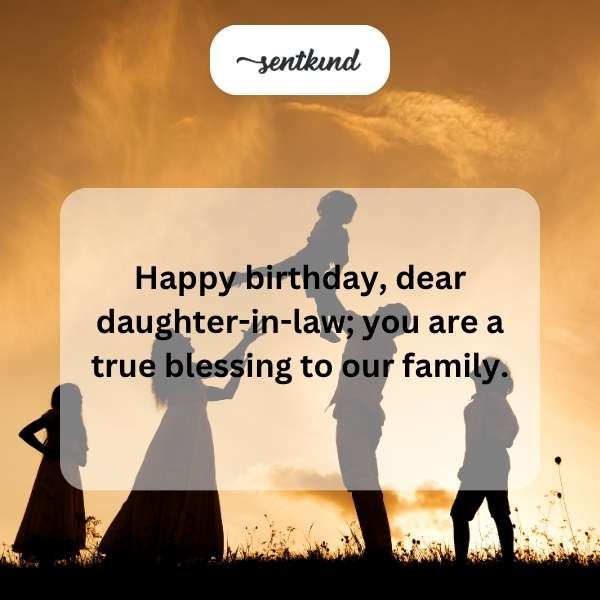 Heartfelt greetings for daughter-in-law's special day.