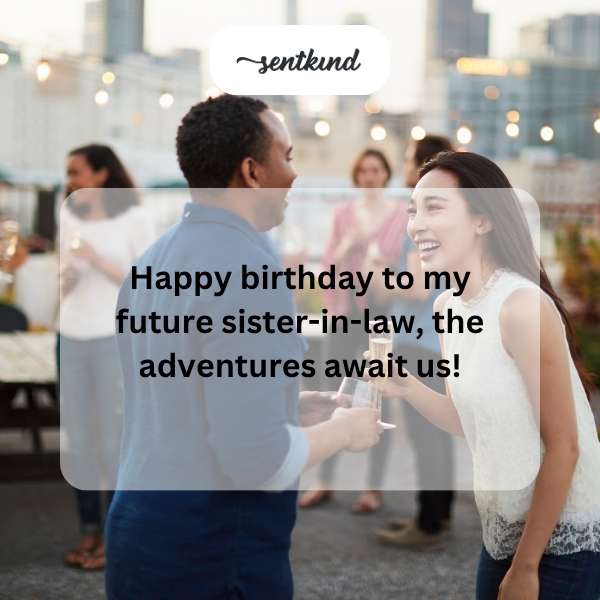 Warm greetings to my soon-to-be sister-in-law on her special day.