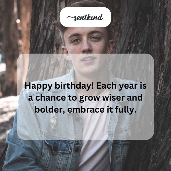 Celebrating another year of growth and courage for him.