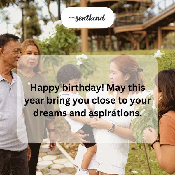 Heartfelt birthday greetings for a gentleman.