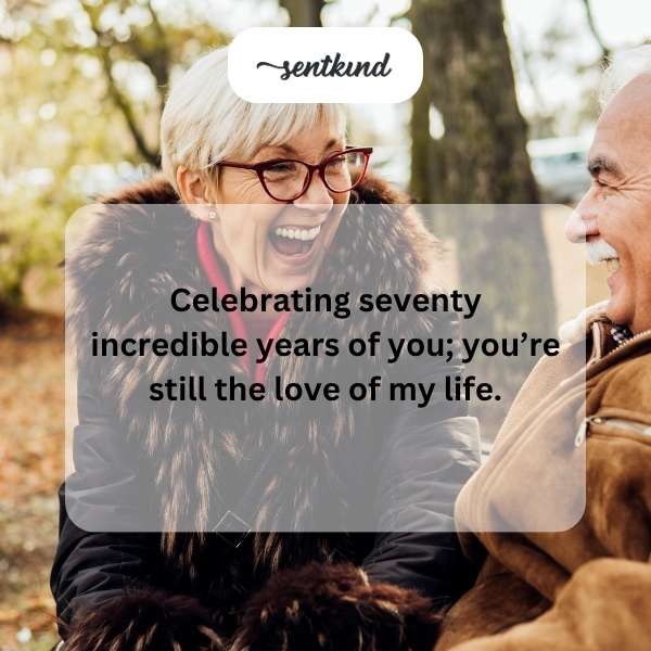 Honoring seven remarkable decades of your life.