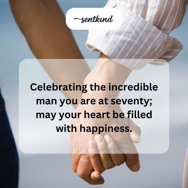 Celebrating a lifetime of cherished memories on your 70th milestone.
