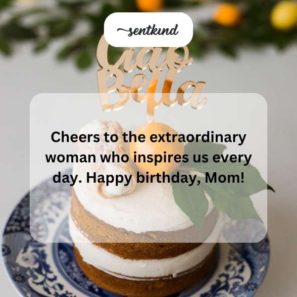 A heartfelt message to a wonderful mother on her special milestone.