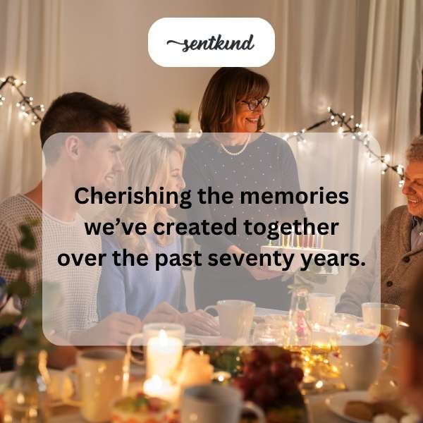 Celebrating seven decades of a life filled with love.