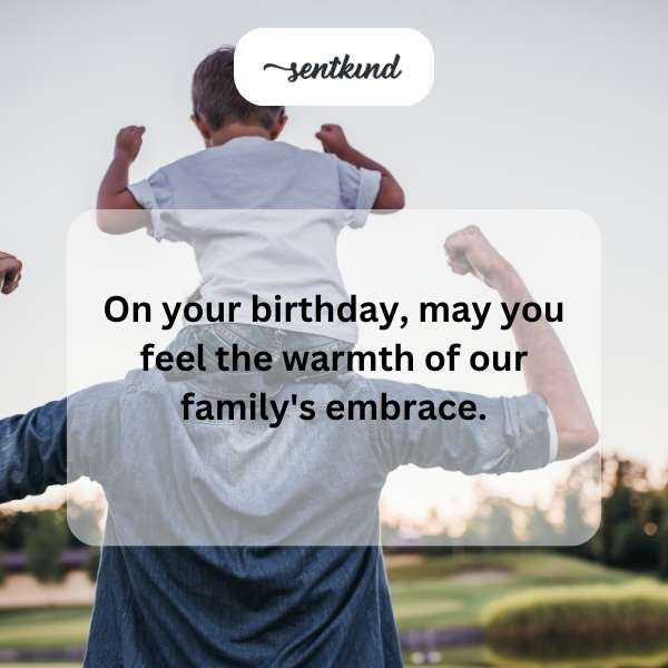 Celebratory wishes for my son-in-law on his special day.