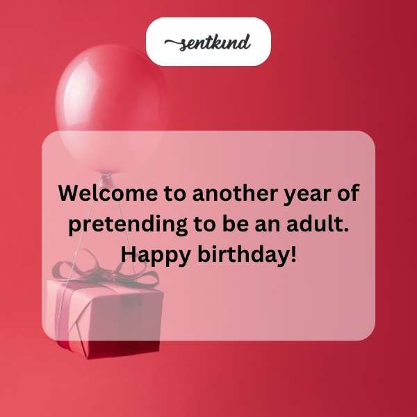 A humorous birthday message for a son-in-law about the challenges of adulthood.