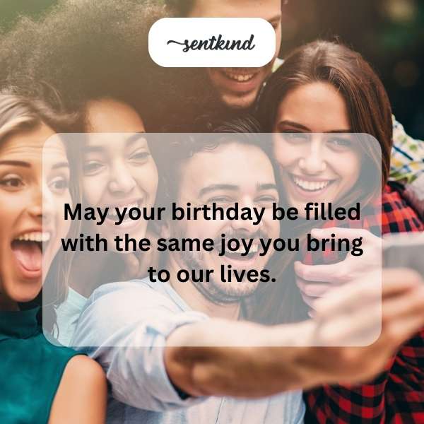 Celebratory greetings for a gentleman's special day.