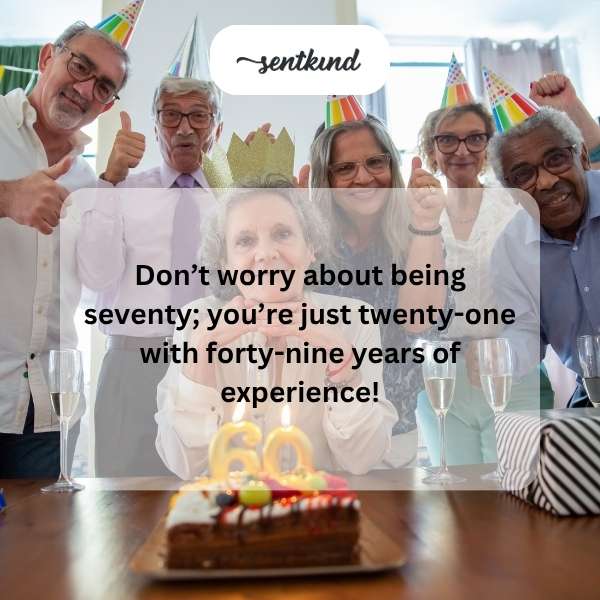 Celebrating seven decades of life with grace and zest.