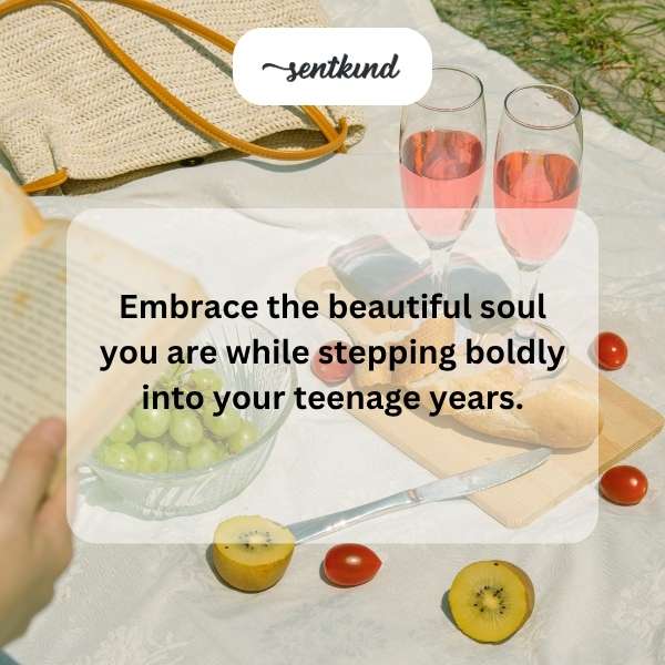 Celebrating the journey of turning 13 with encouragement and support.