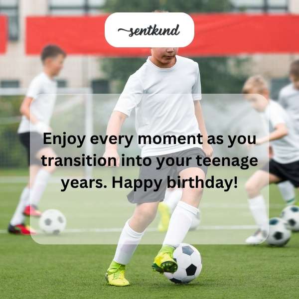 Wishing a special young teen a memorable 13th birthday.