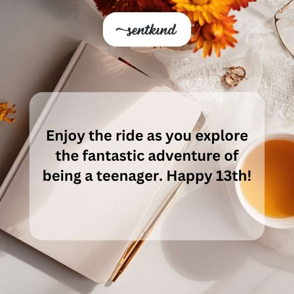 Warm greetings for your milestone 13th birthday.