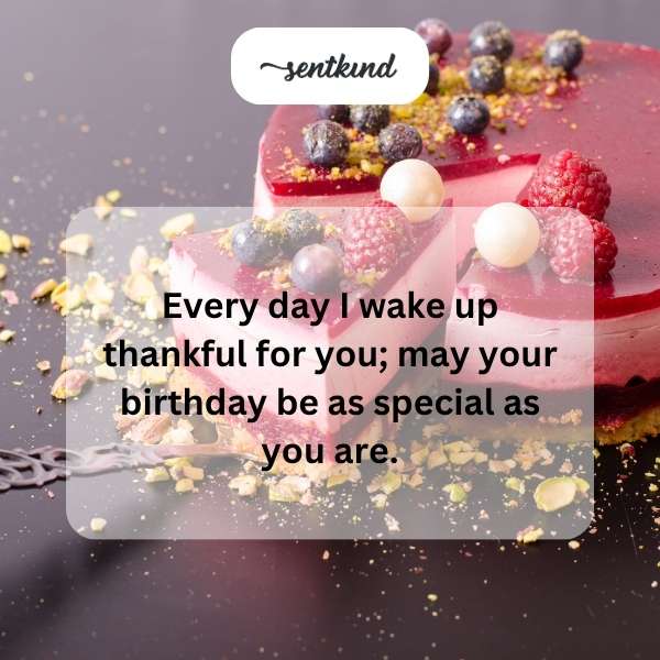 Celebrating a special birthday milestone and the significance of someone dear.