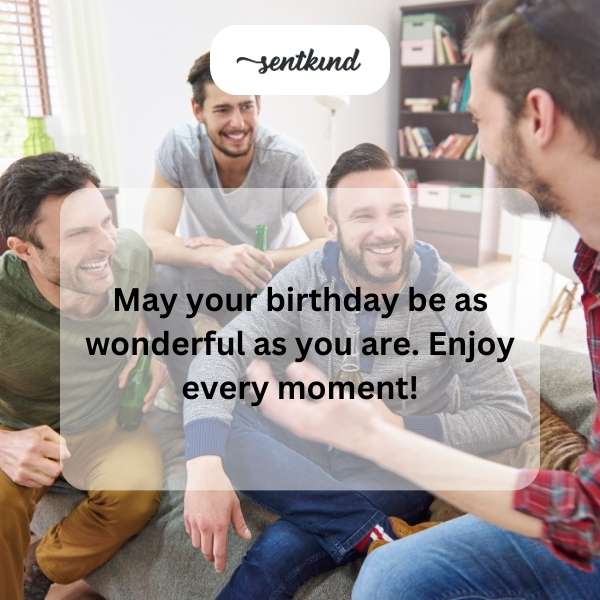Heartfelt greetings for a man's special day.