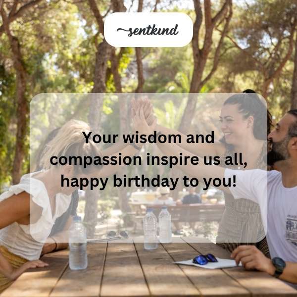Warm greetings to a sister-in-law whose wisdom and kindness uplift everyone, celebrating her special day.