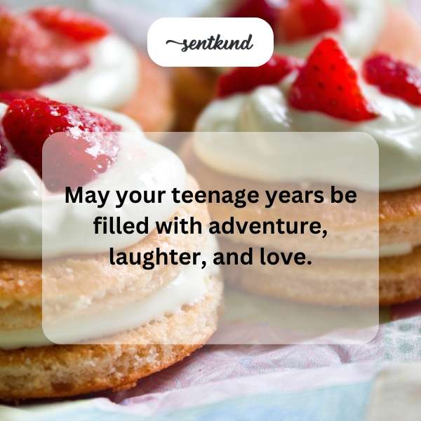 Heartfelt greetings for entering your teenage years.