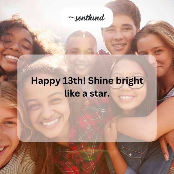 Best wishes for your amazing thirteenth birthday celebration.