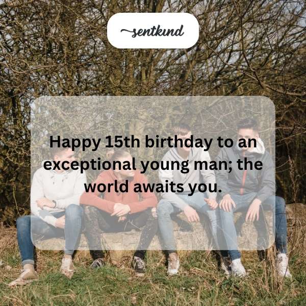 Celebrating the joy and excitement of turning fifteen.