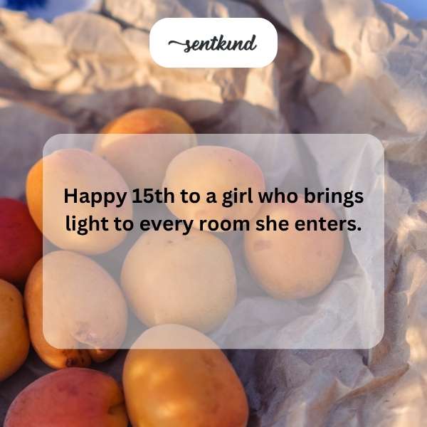 Happy 15th birthday greetings to a brave and wise soul!