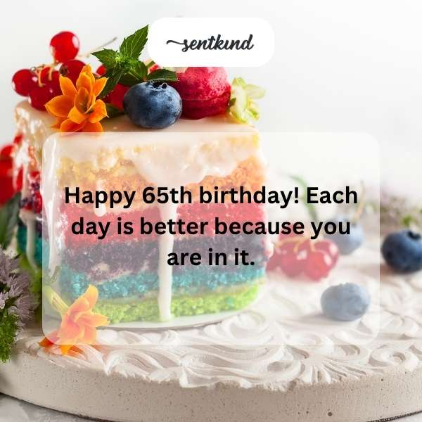 Celebrating 65 years with joy, love, and happiness.