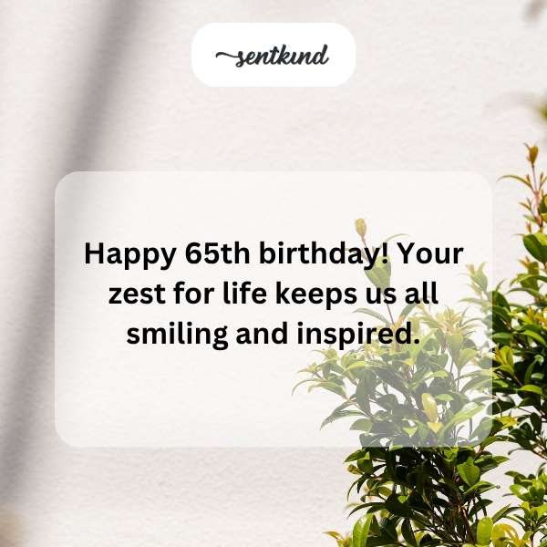 Celebrating 65 years of inspiring warmth and wisdom.