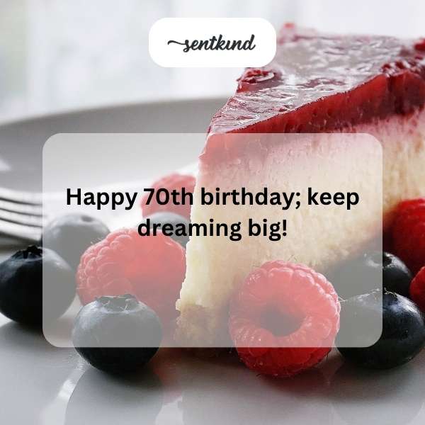 Celebrating seven decades with heartfelt happiness wishes.