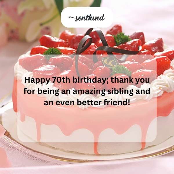 Celebrating a marvelous milestone of seven decades of love and joy.