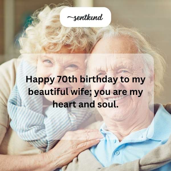 Celebrating your 70th year with love and joy.