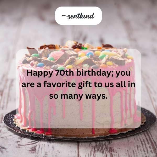 Seventy years of cherished memories and joy.