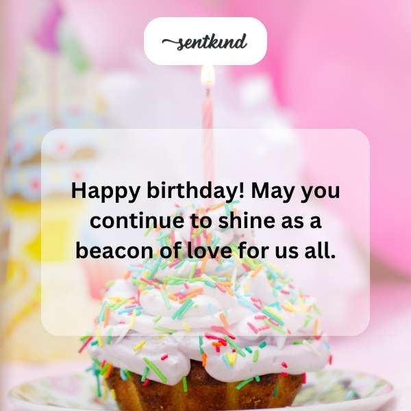 We're grateful for your affection and encouragement.