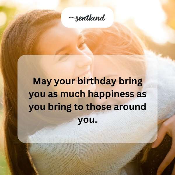 Heartfelt celebration message for sister-in-law's special day.
