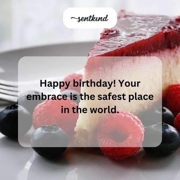 happy birthday your embrace is the safest place in the world