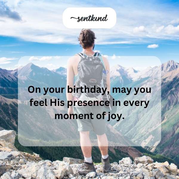 Heartfelt greetings for a gentleman's special day.