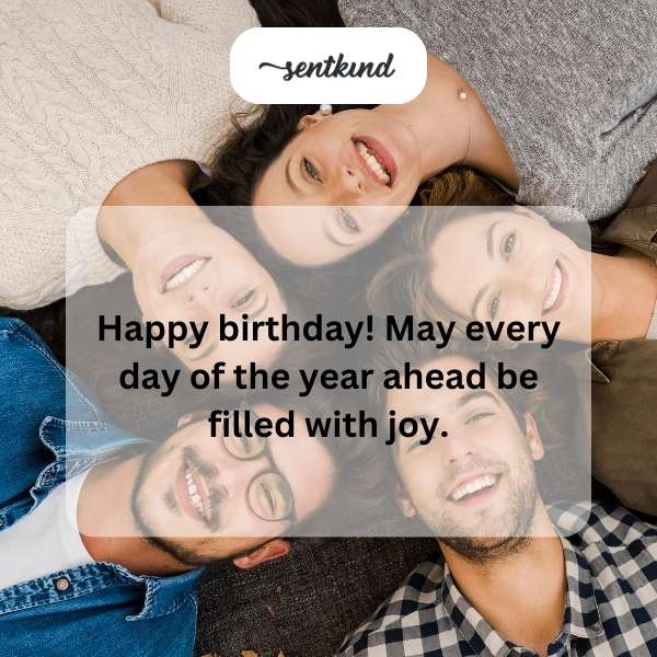 Birthday greetings for a gentleman celebrating his special day.