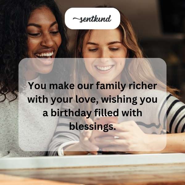 Heartfelt birthday greetings for a beloved sister-in-law.