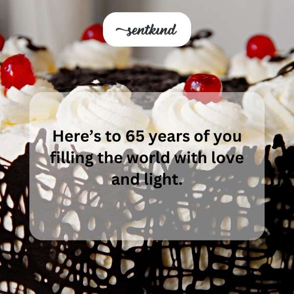 Celebrating a milestone of 65 joyful years.