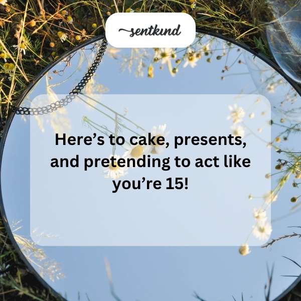 Celebrating a special milestone with heartfelt 15th birthday greetings.