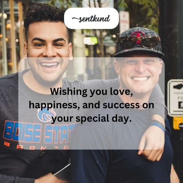 Sending heartfelt greetings for joy, prosperity, and love on his memorable day.