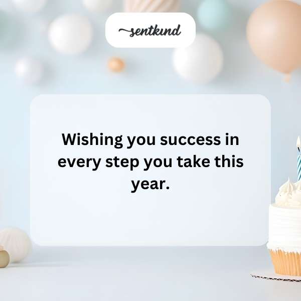 Heartfelt wishes for a year of success and joy for our dear son-in-law.