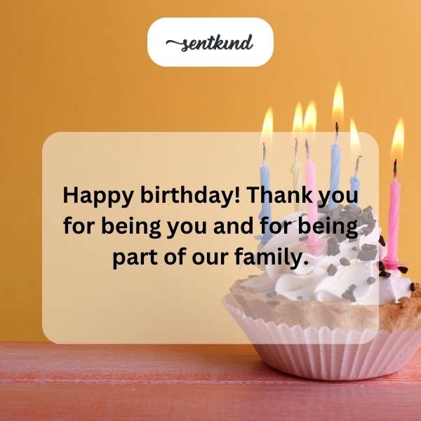 Wishing our son-in-law a wonderful birthday and celebrating the unique person he is in our family.