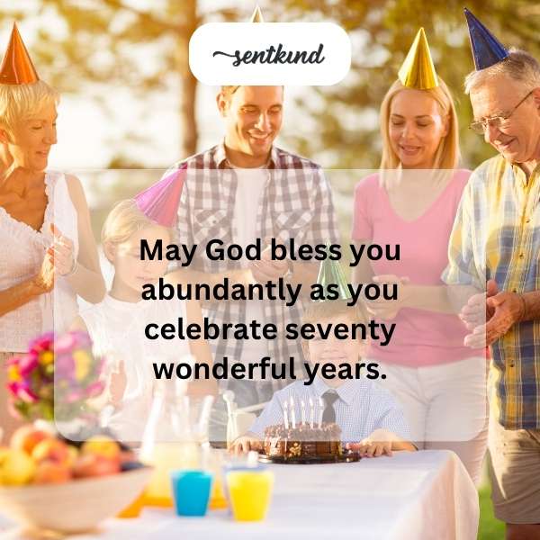 Honoring seven decades of life's journey and shared joy.