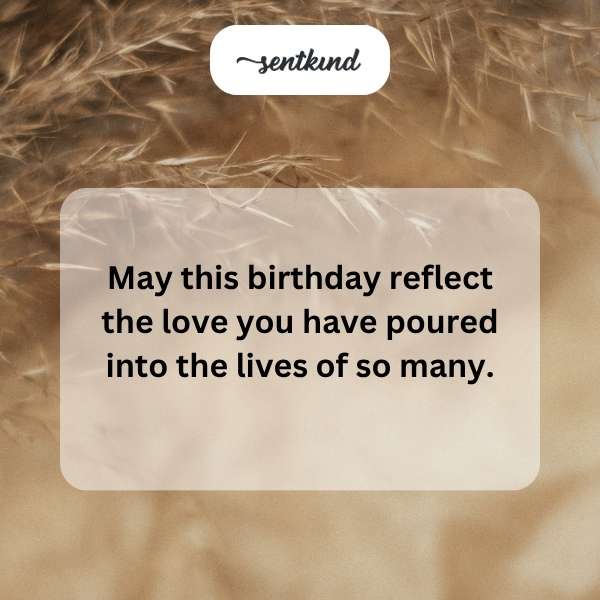 Gratitude expressed for inspiring words and deeds.