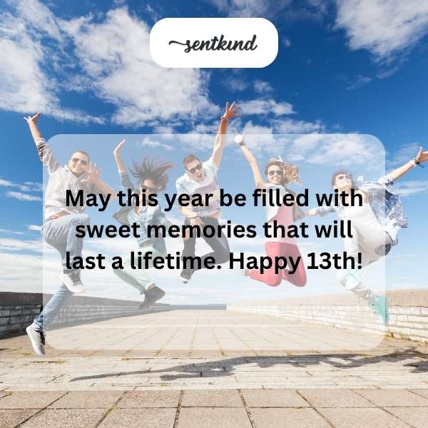 Heartfelt wishes for a young teenager's special day.