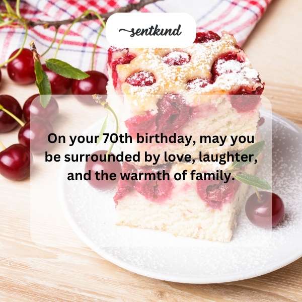 Celebrating seven decades with warmth and happiness.