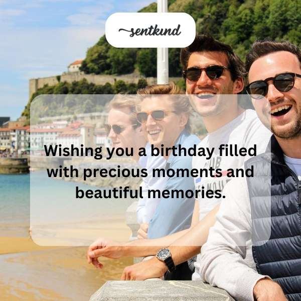 Happy birthday greetings for a gentleman.