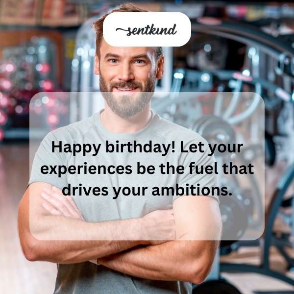 Celebratory message for a man's special day.
