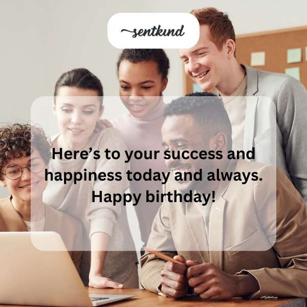 Warm greetings for a gentleman's special day.