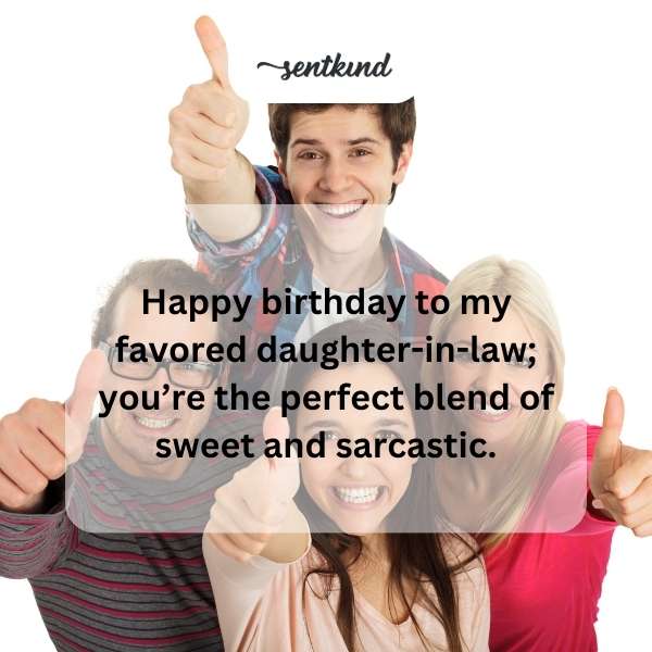 Celebratory greetings for a cherished daughter-in-law on her special day.