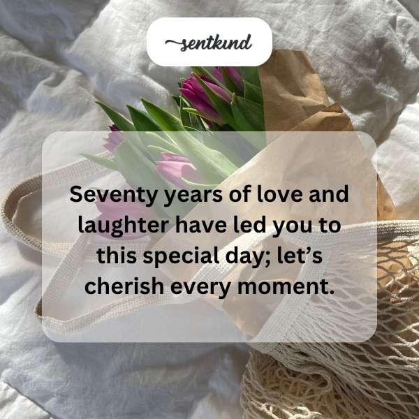 Celebrating 70 years of cherished memories and future happiness.