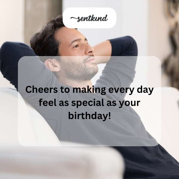 Warm greetings for a gentleman's special day.